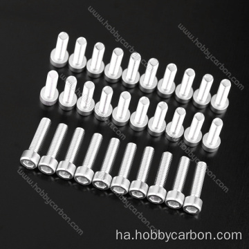 Hex socket aluminum screw m8 with high quality